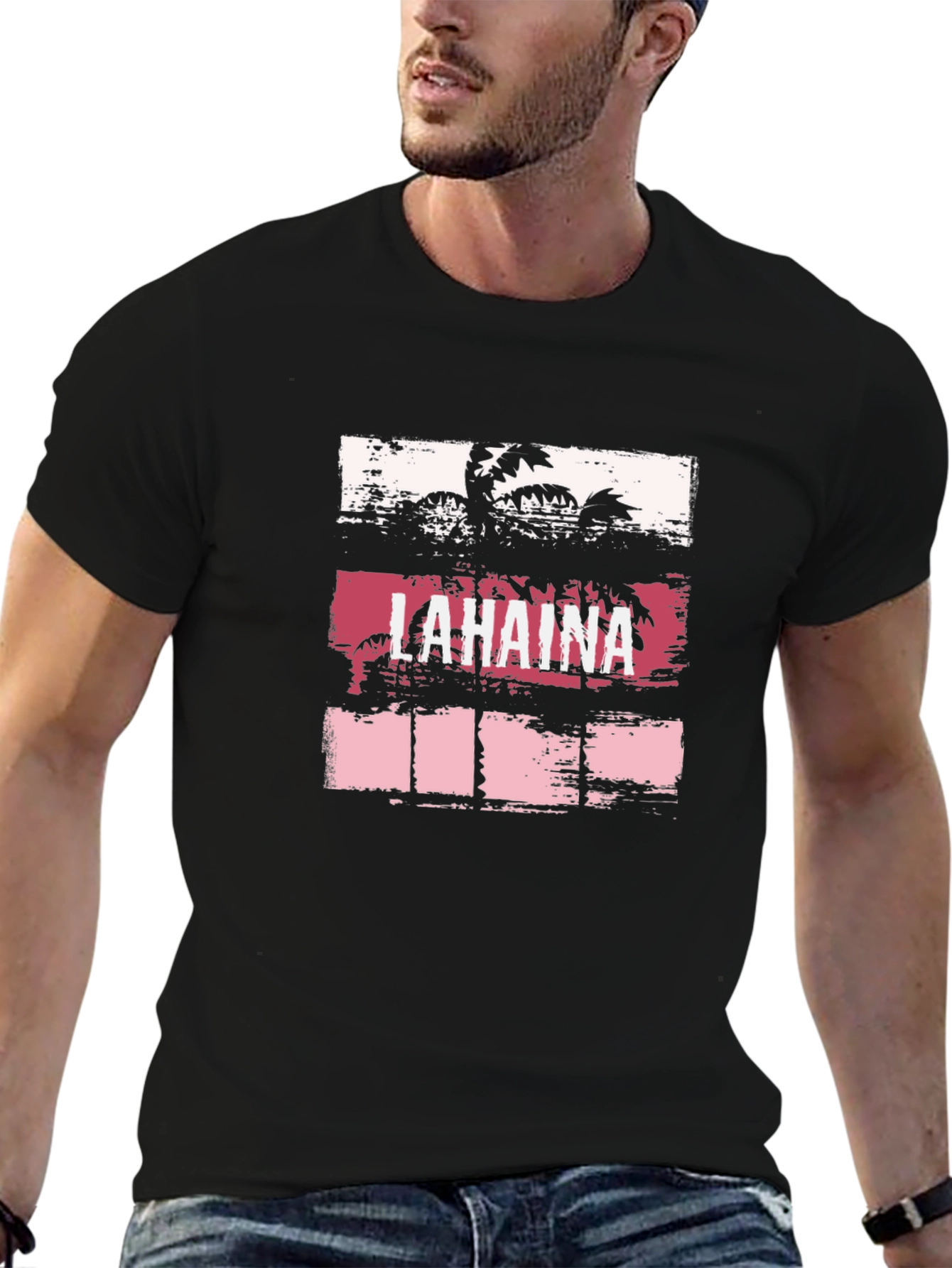 Lahaina Palm Tree Graphic T-Shirt