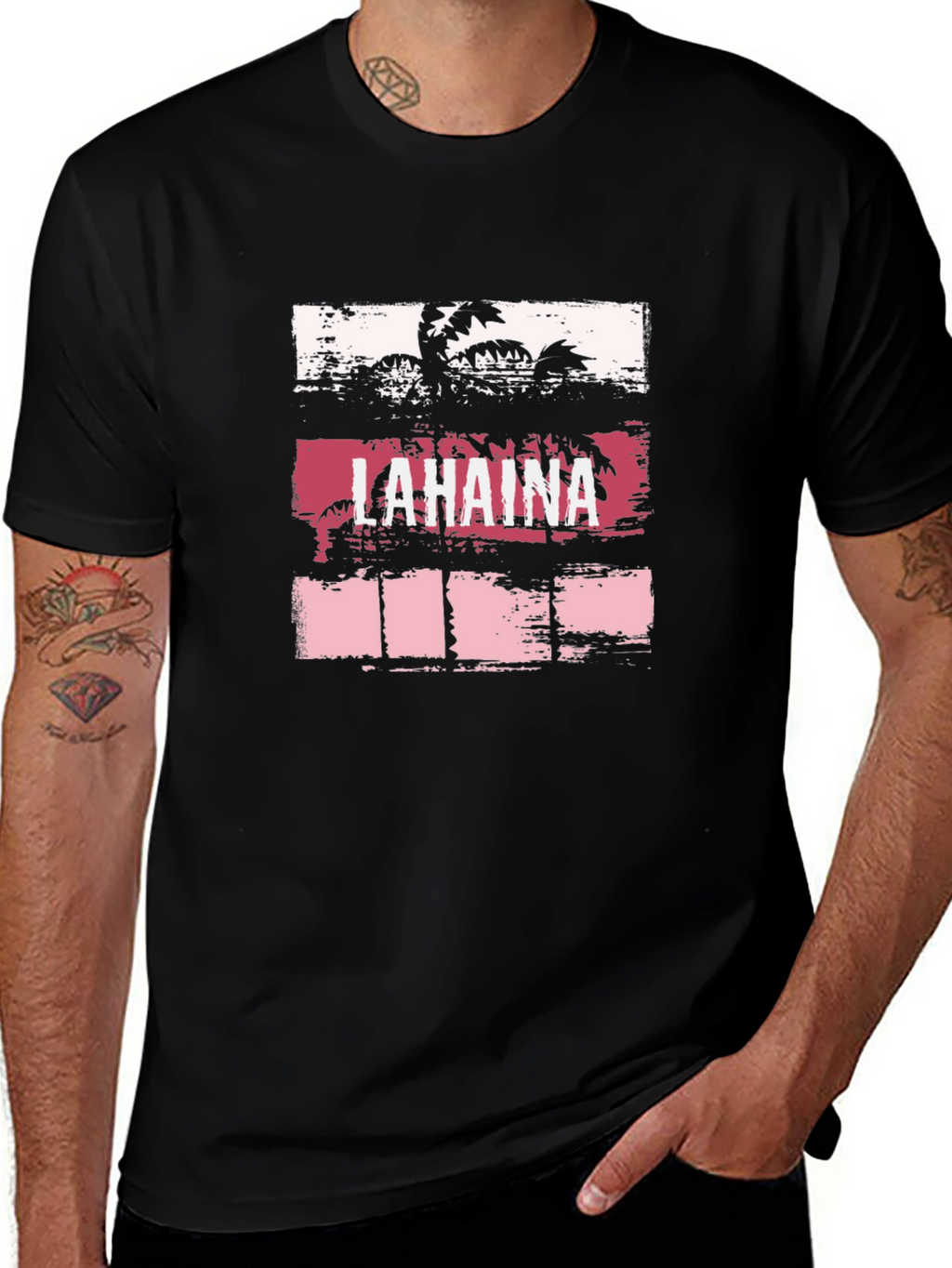 Lahaina Palm Tree Graphic T-Shirt