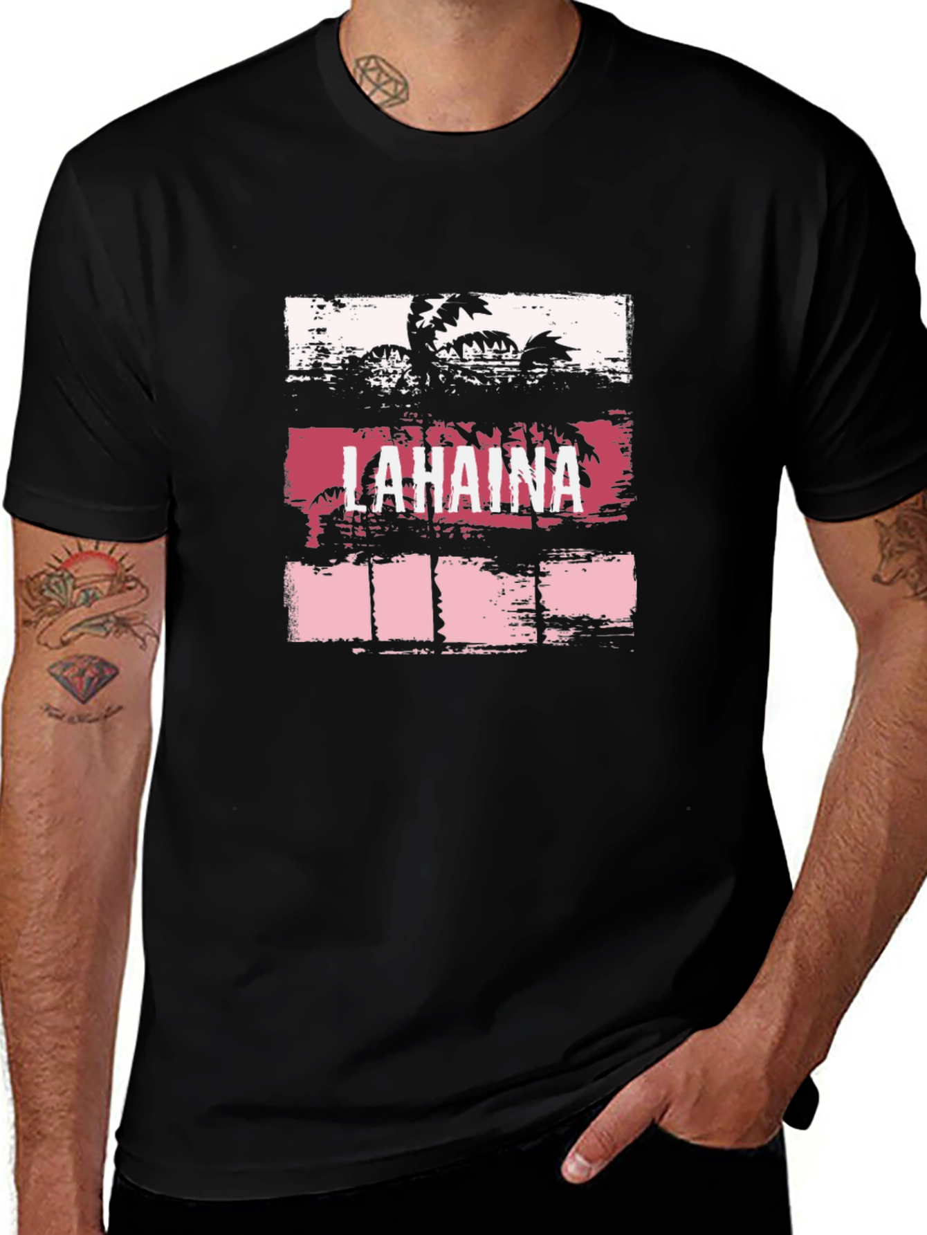 Lahaina Palm Tree Graphic T-Shirt