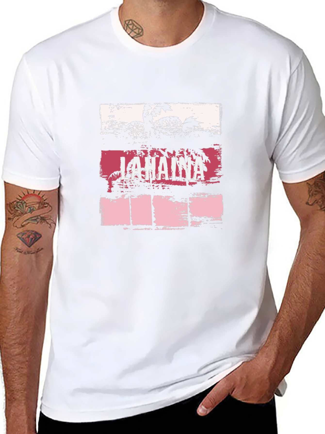 Lahaina Palm Tree Graphic T-Shirt