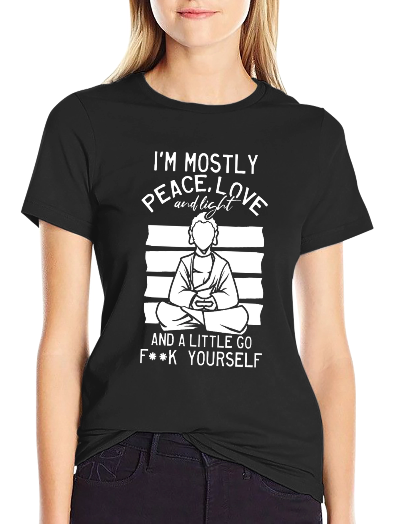 Peace Love & A Little Go F**k Yourself Graphic Tee