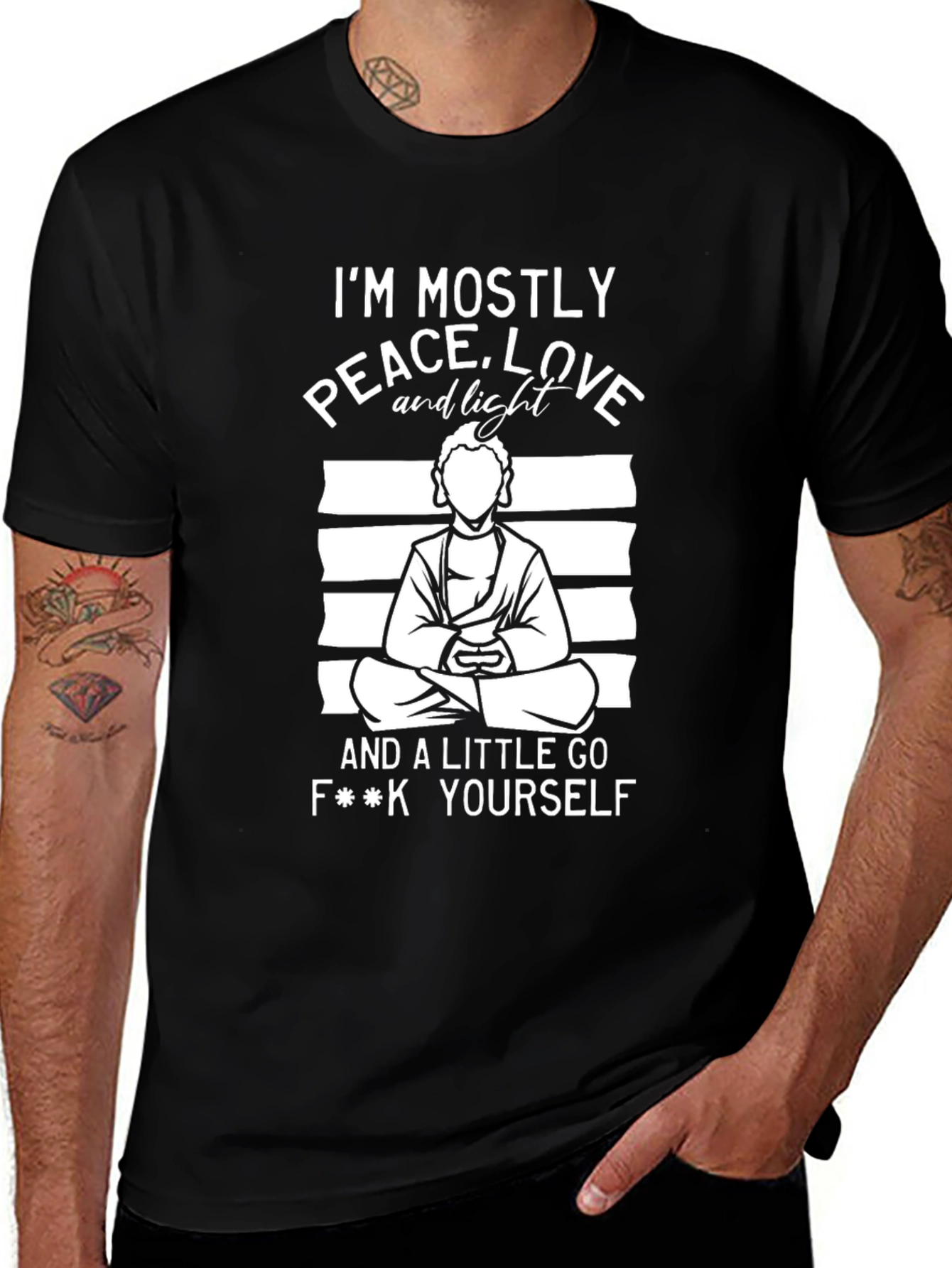 Peace Love & A Little Go F**k Yourself Graphic Tee