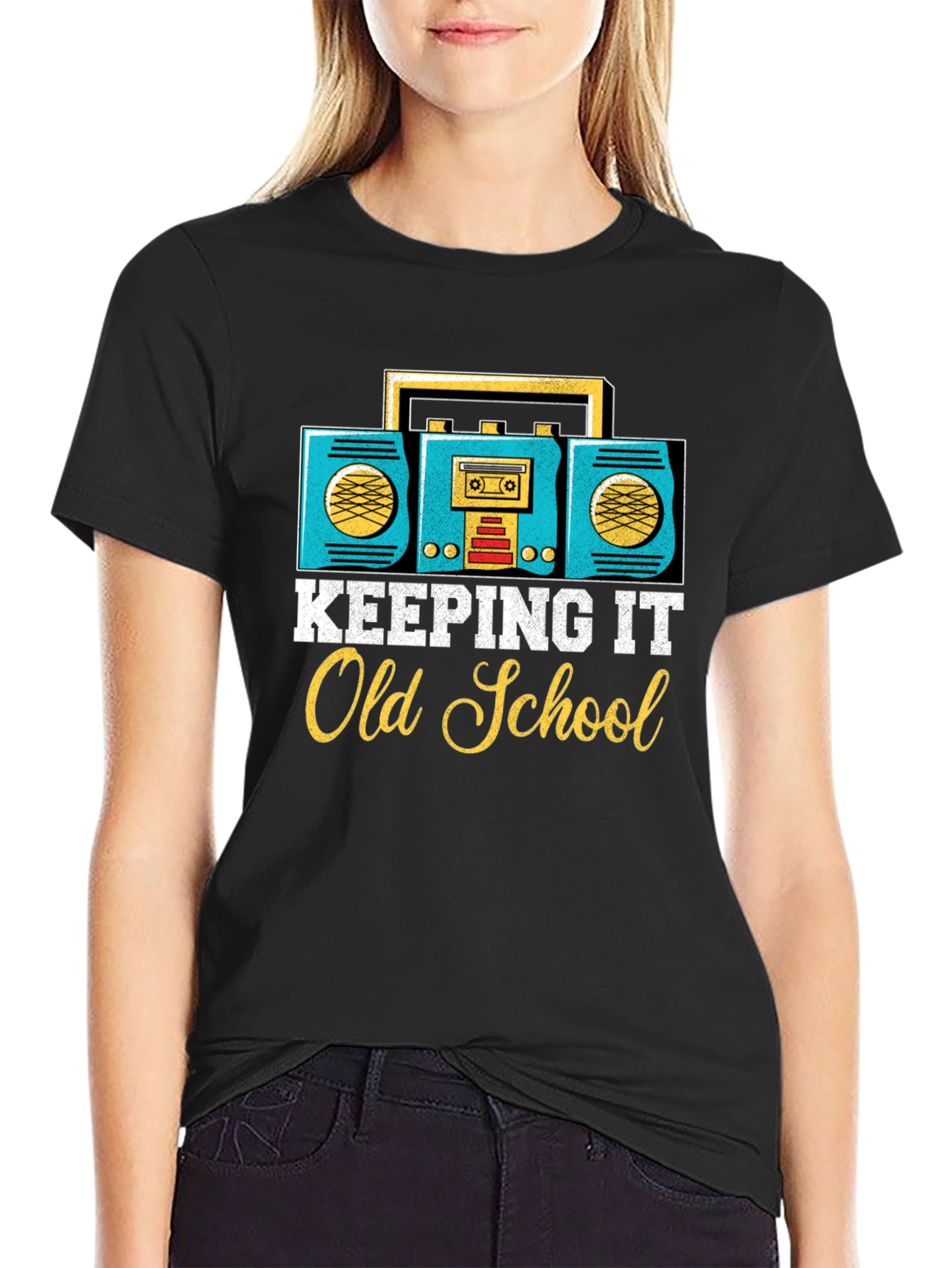 Retro Boombox Old School T-Shirt