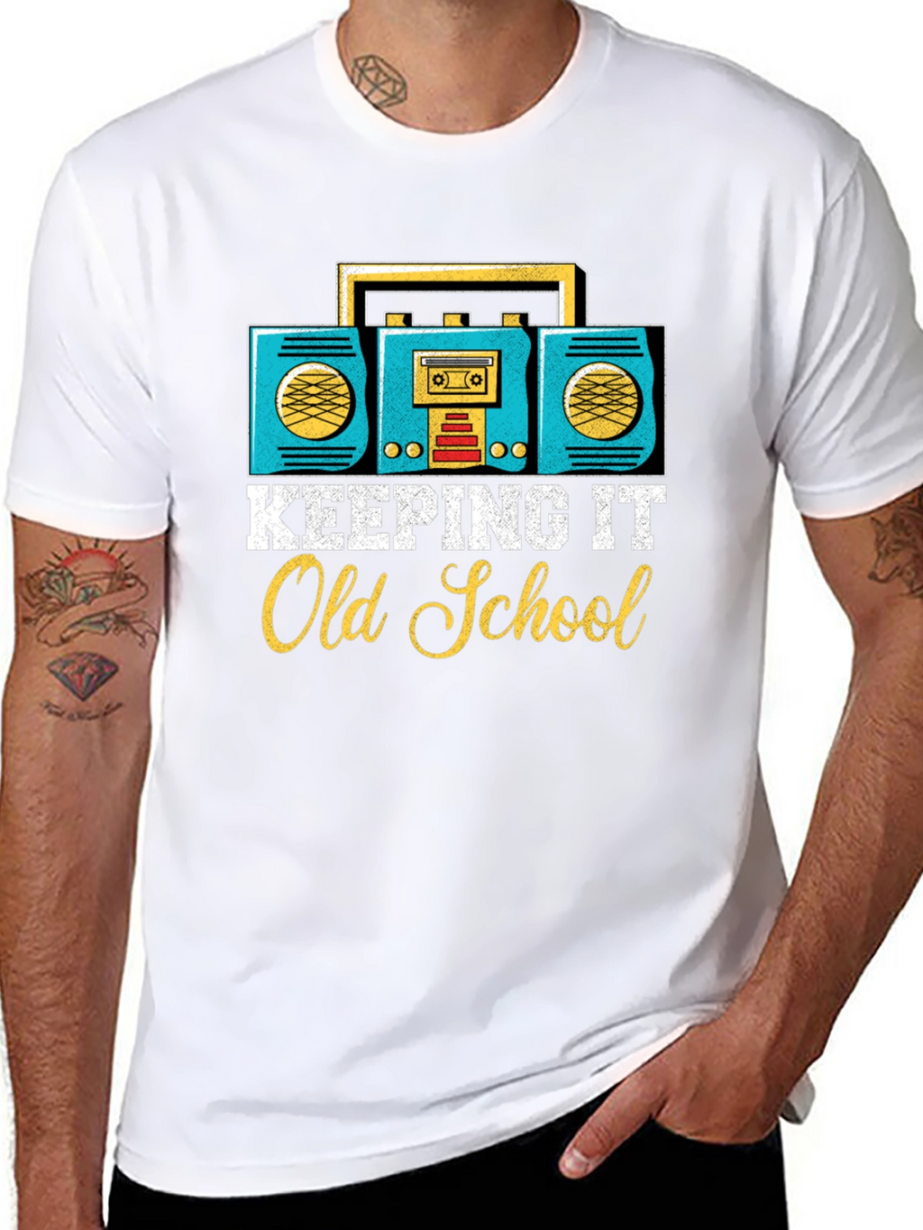 Retro Boombox Old School T-Shirt