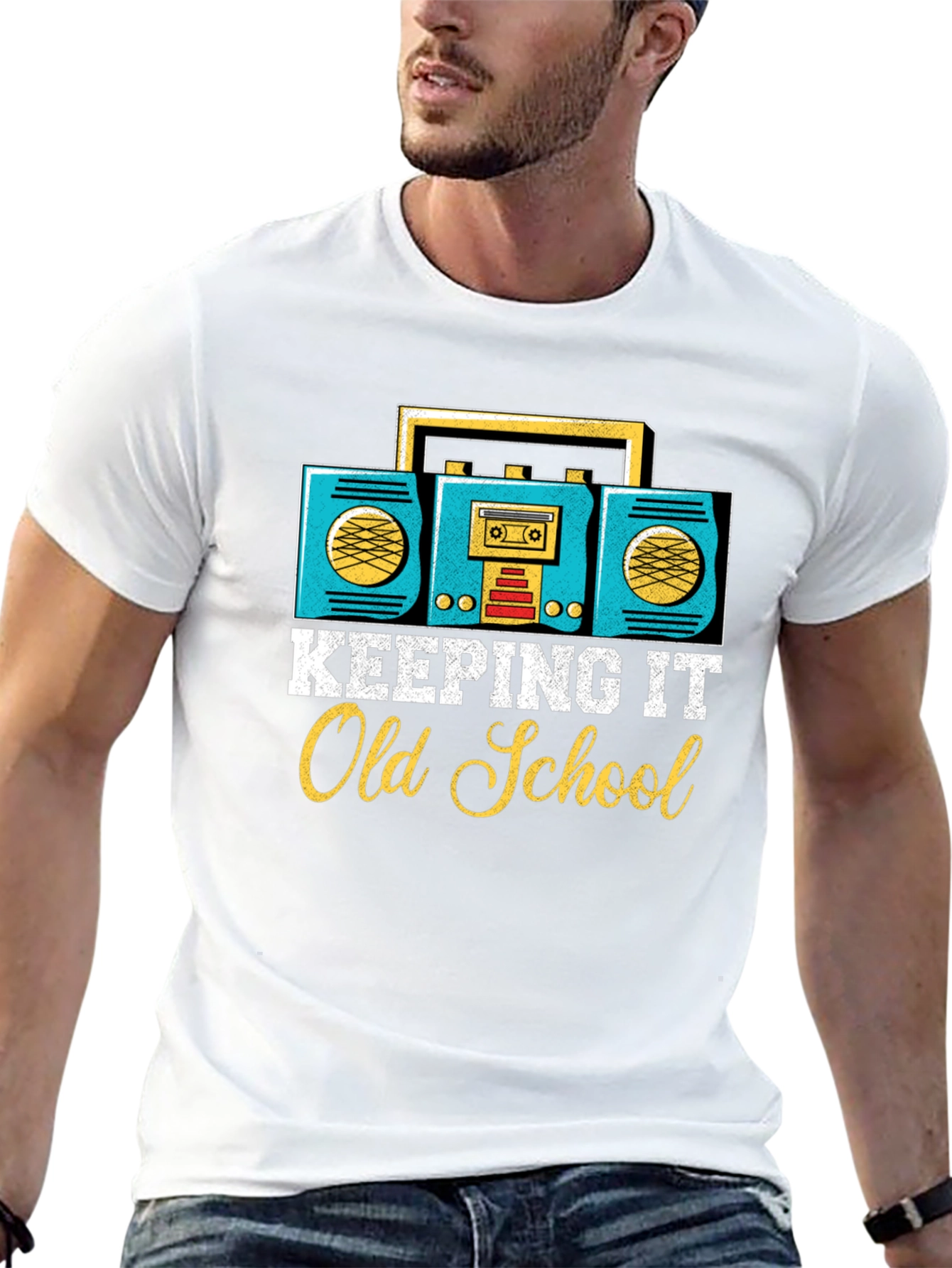 Retro Boombox Old School T-Shirt