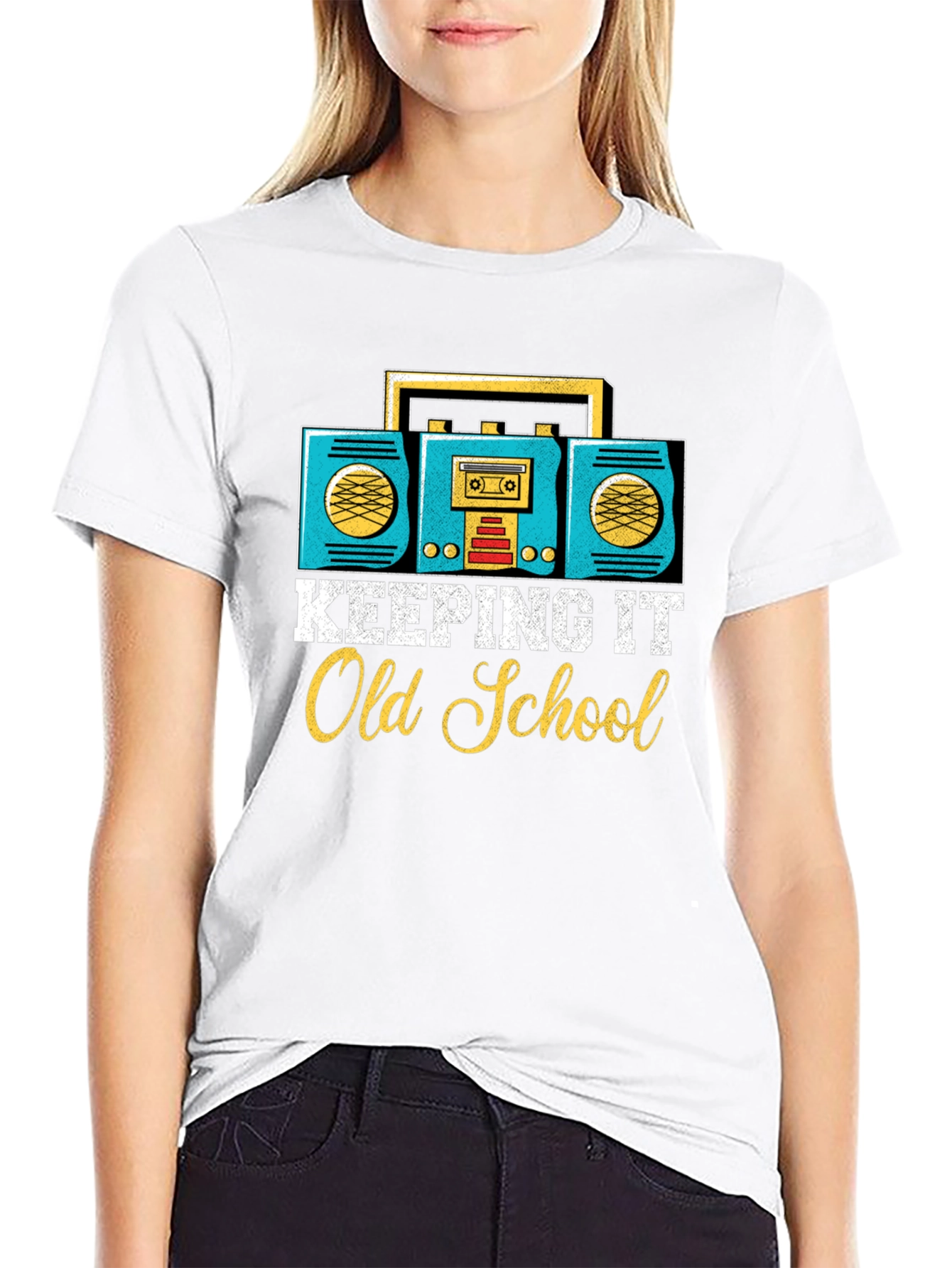 Retro Boombox Old School T-Shirt
