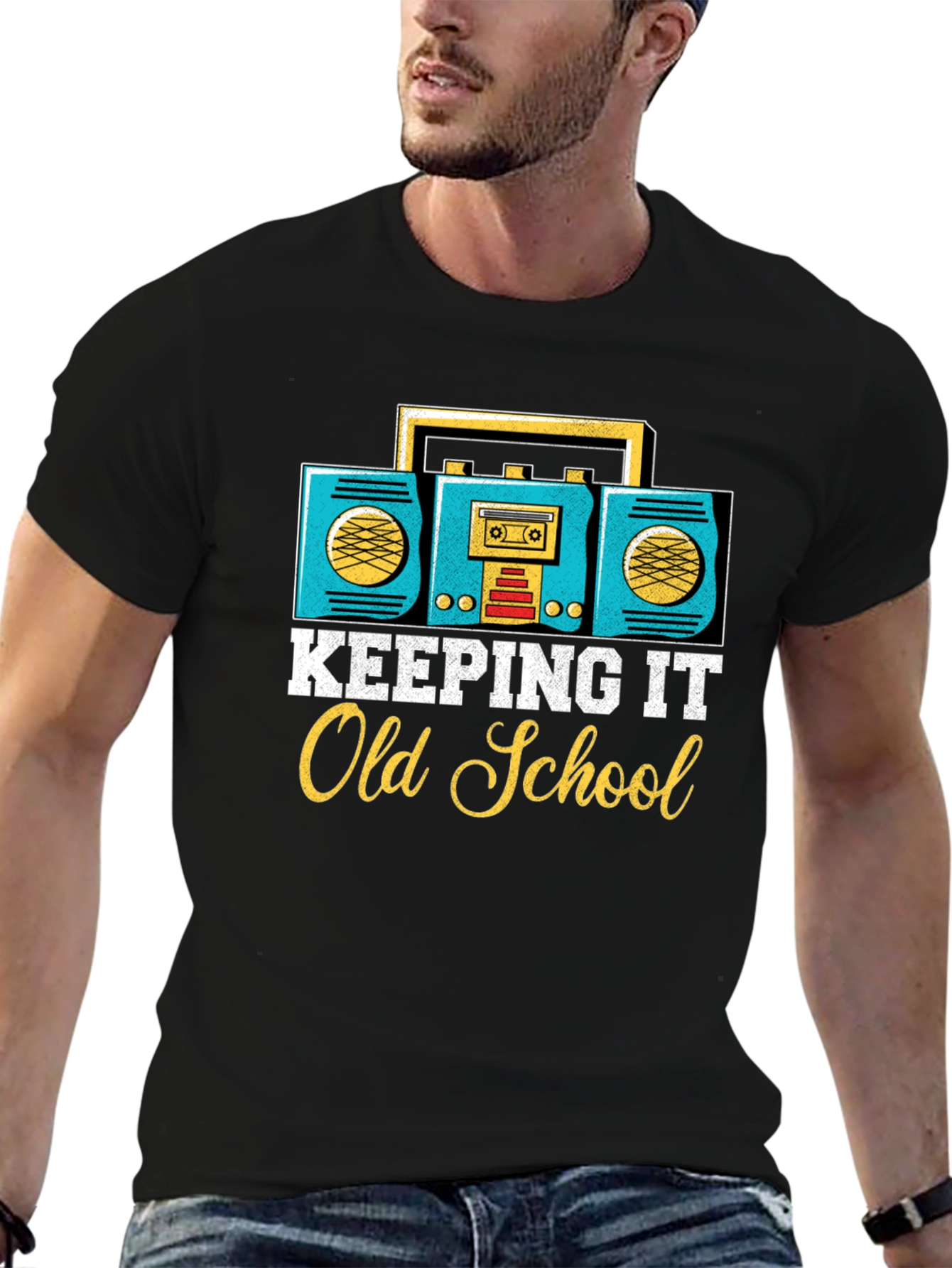 Retro Boombox Old School T-Shirt