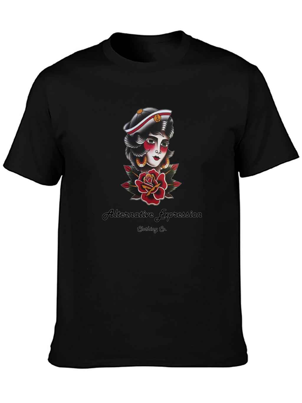 Sailor Tattoo Graphic Black Tee