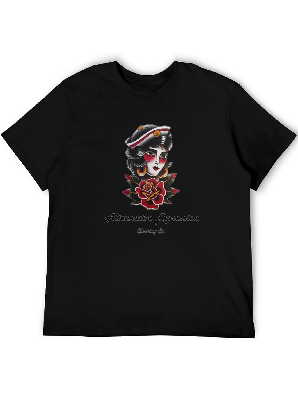 Sailor Tattoo Graphic Black Tee