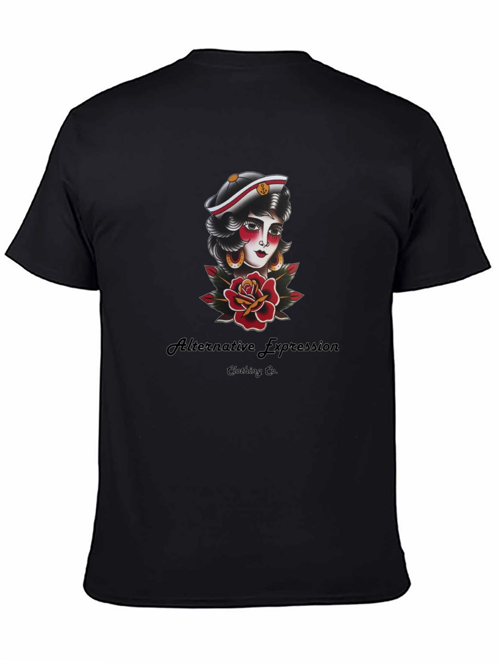 Sailor Tattoo Graphic Black Tee