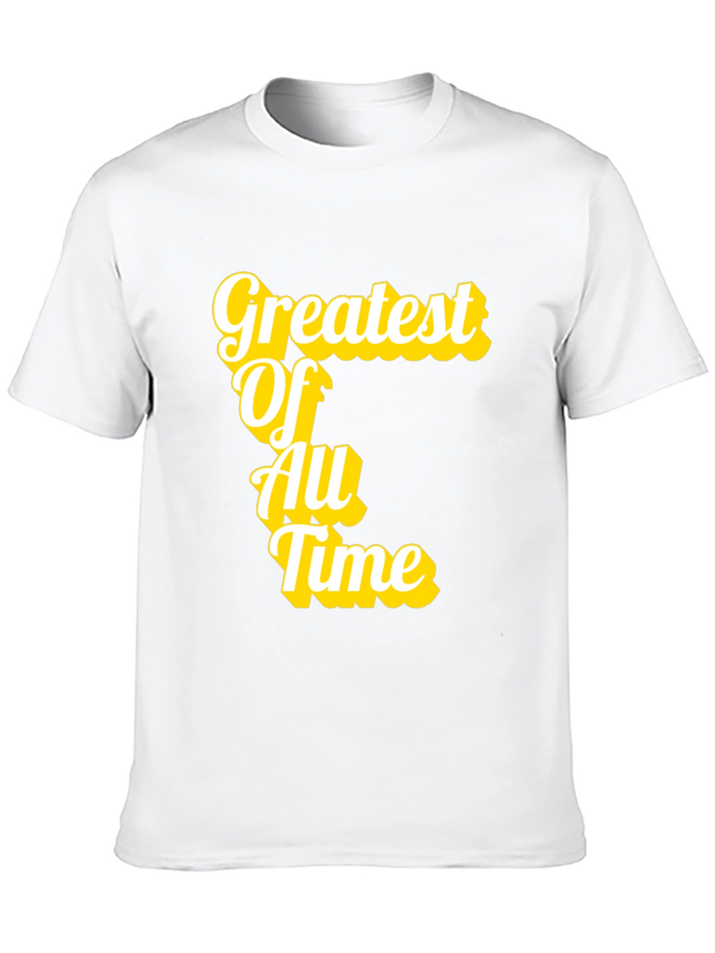 Greatest Of All Time T-Shirt Black Cotton