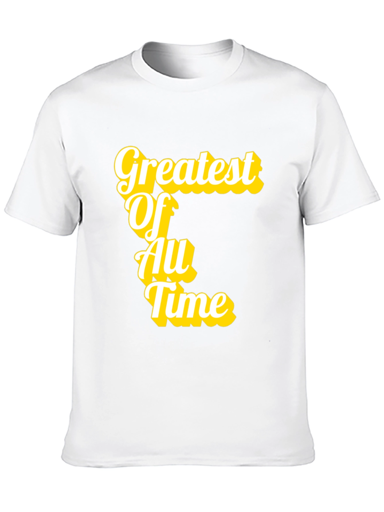Greatest Of All Time T-Shirt Black Cotton