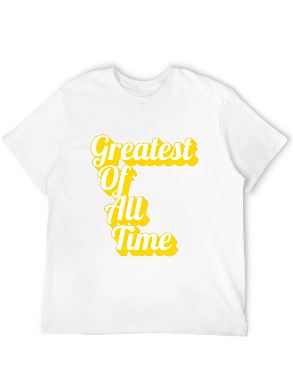 Greatest Of All Time T-Shirt Black Cotton