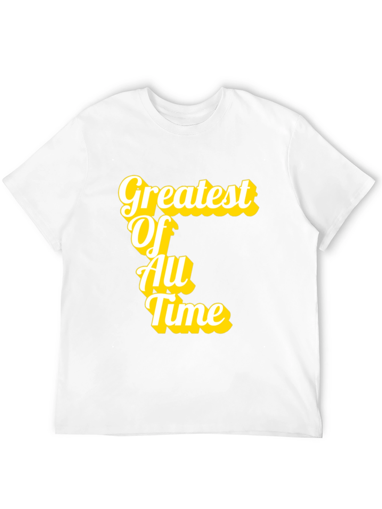 Greatest Of All Time T-Shirt Black Cotton