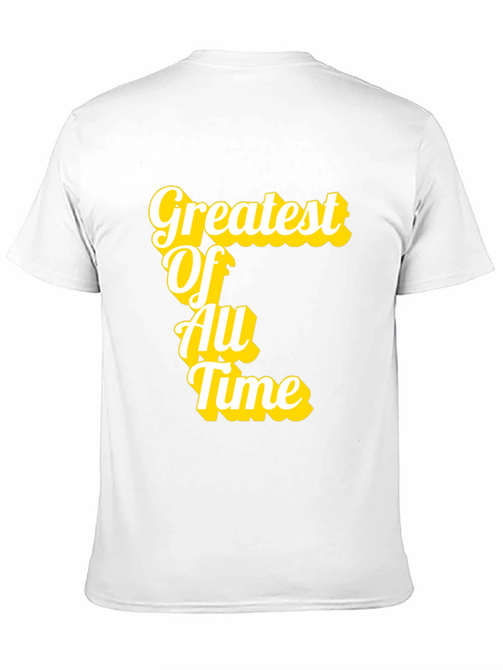 Greatest Of All Time T-Shirt Black Cotton