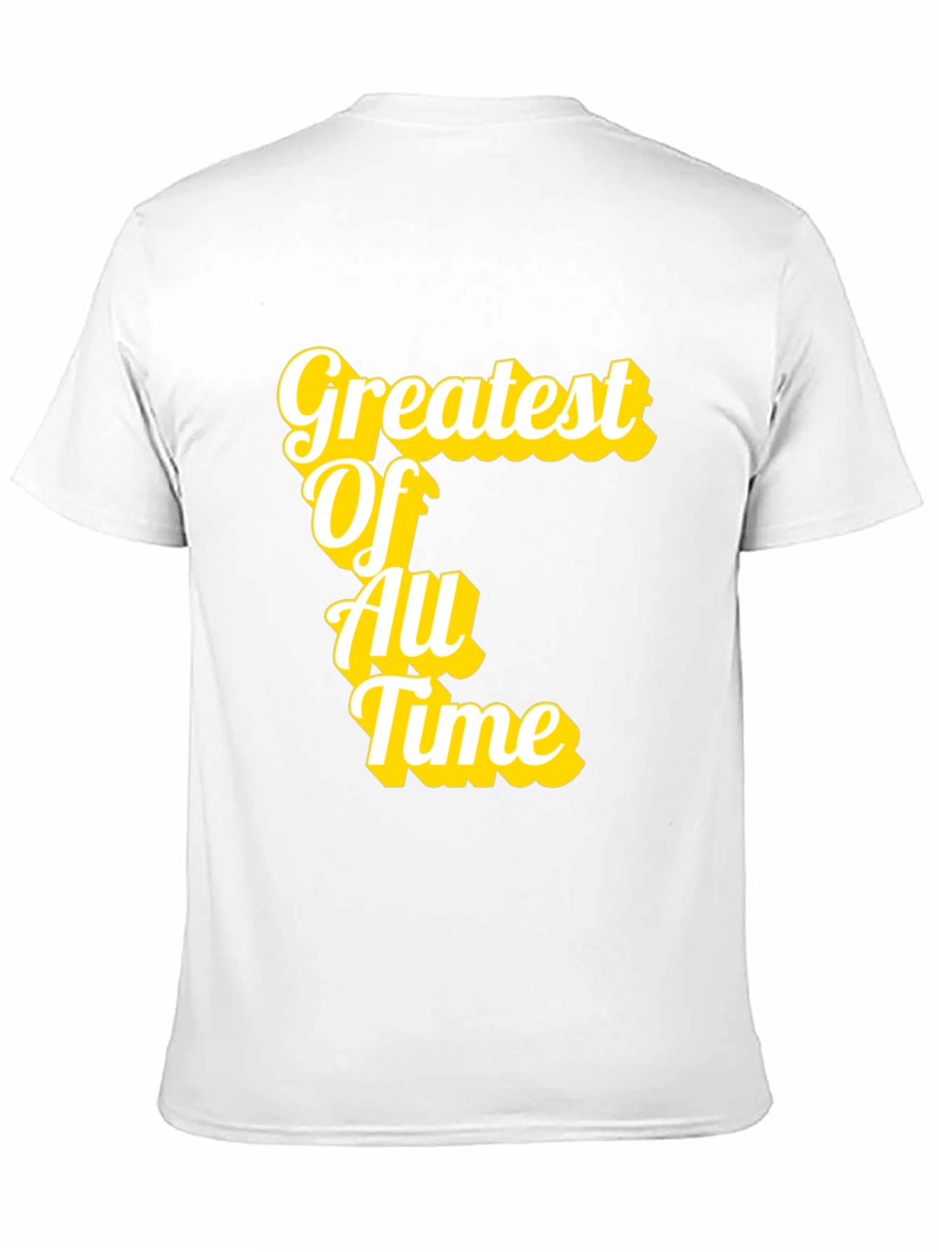 Greatest Of All Time T-Shirt Black Cotton