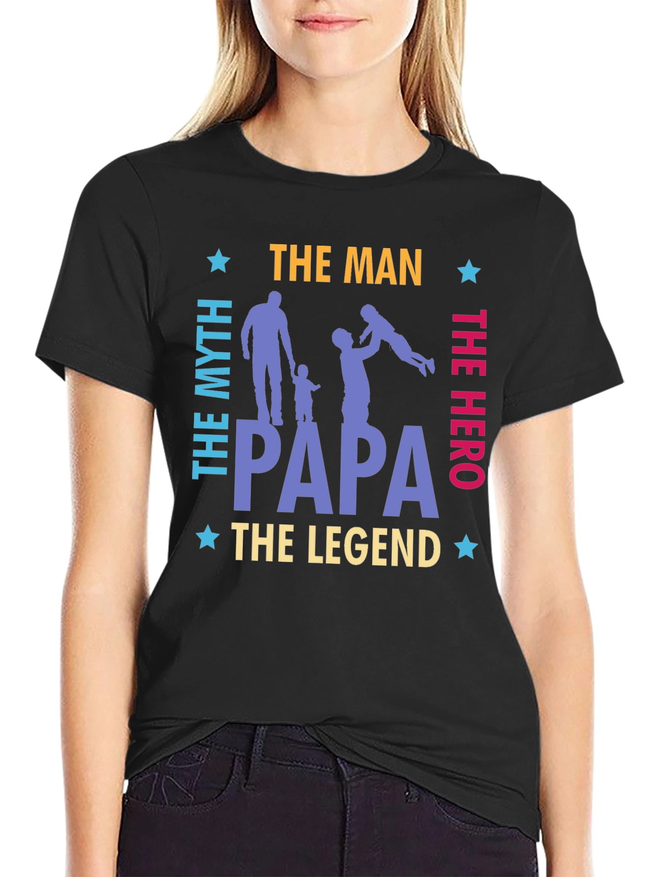 Papa The Man The Myth The Legend Hero T-Shirt
