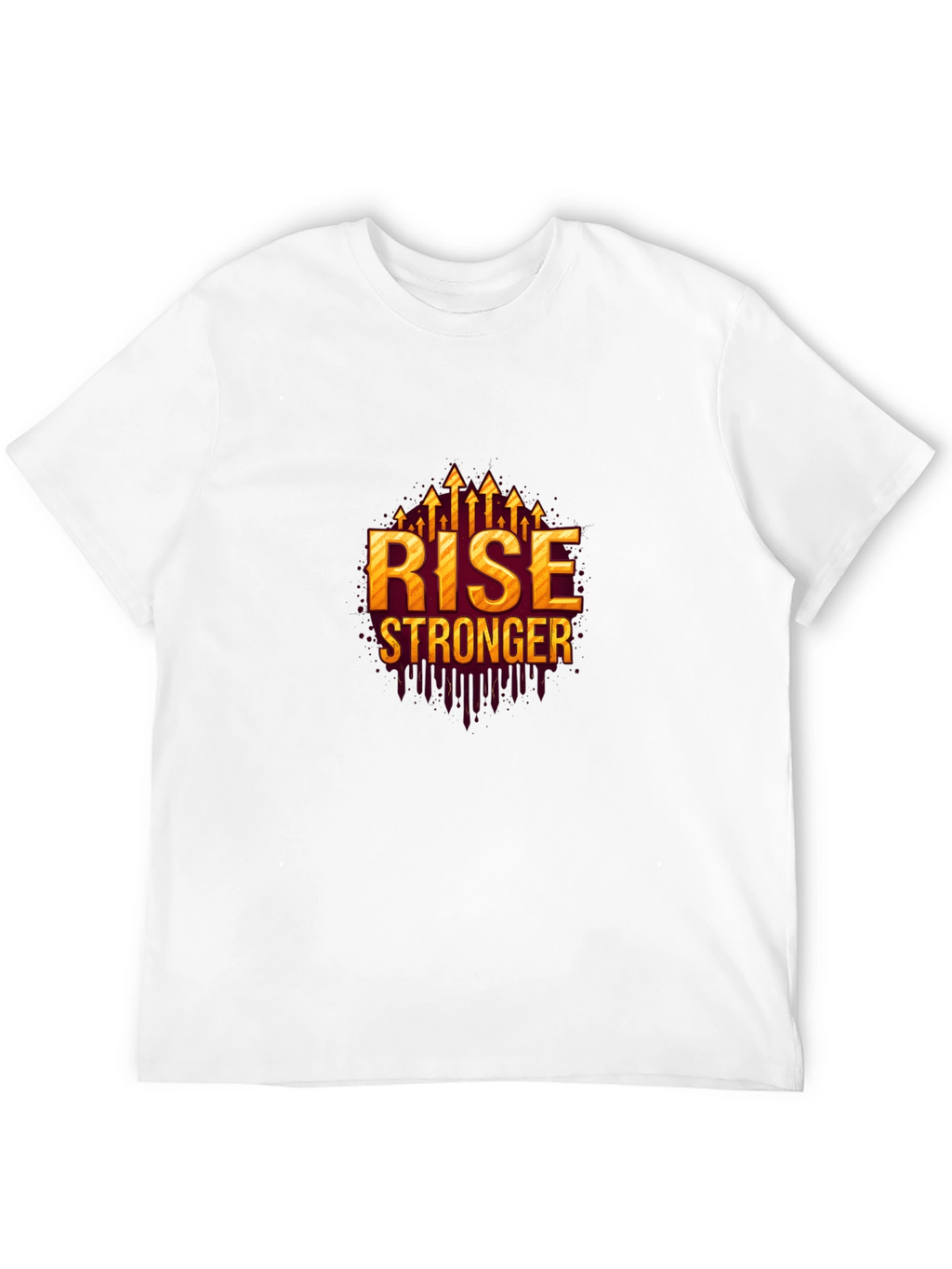 Rise Stronger Graphic Black T-Shirt