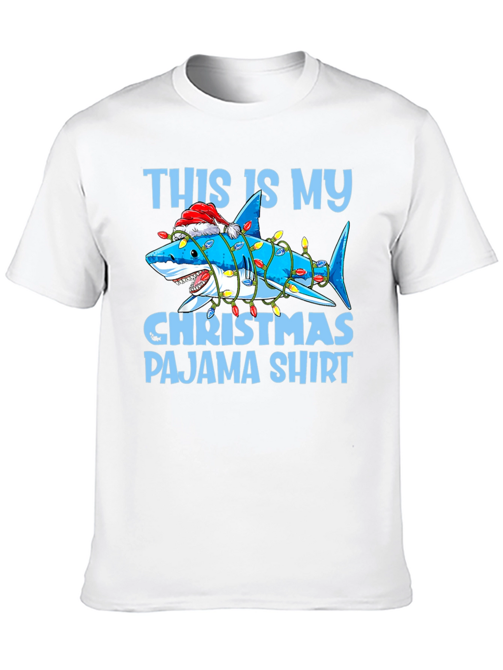 Shark Christmas Pajama Shirt