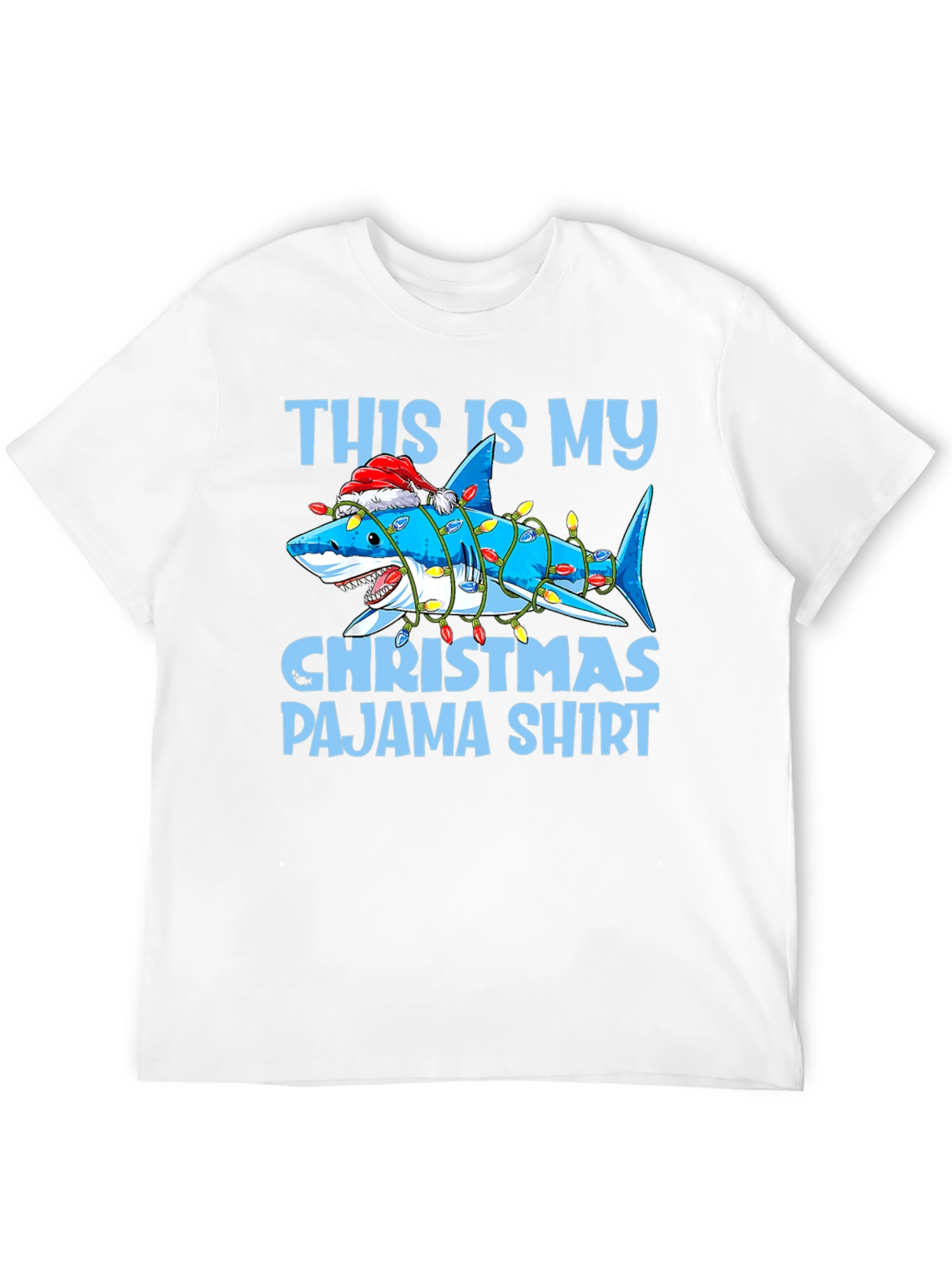 Shark Christmas Pajama Shirt