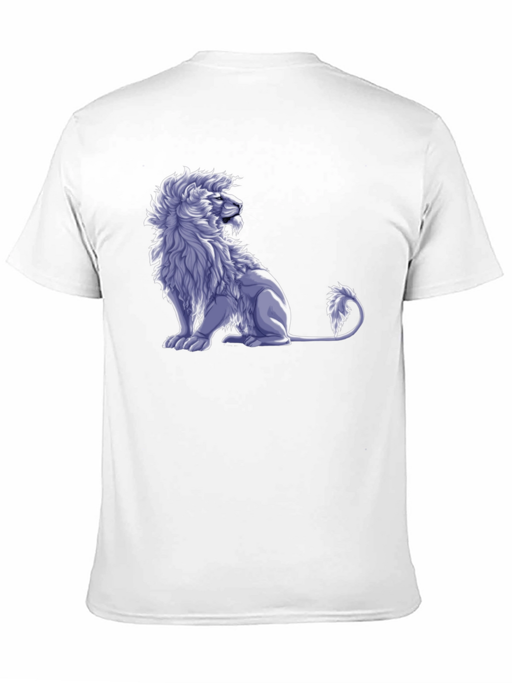 Lion Graphic Tee - Black Cotton Blend