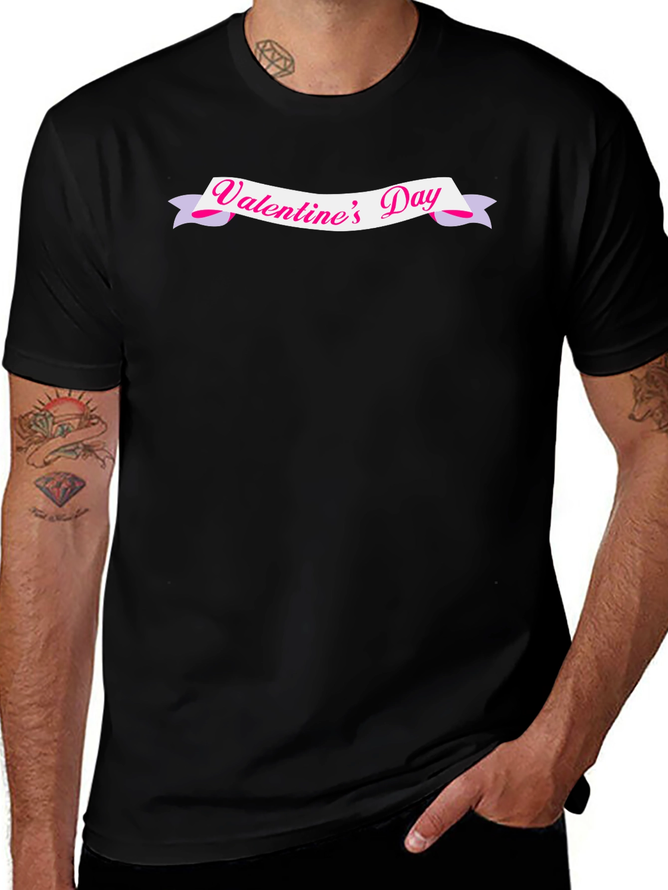 Valentines Day Black T-Shirt