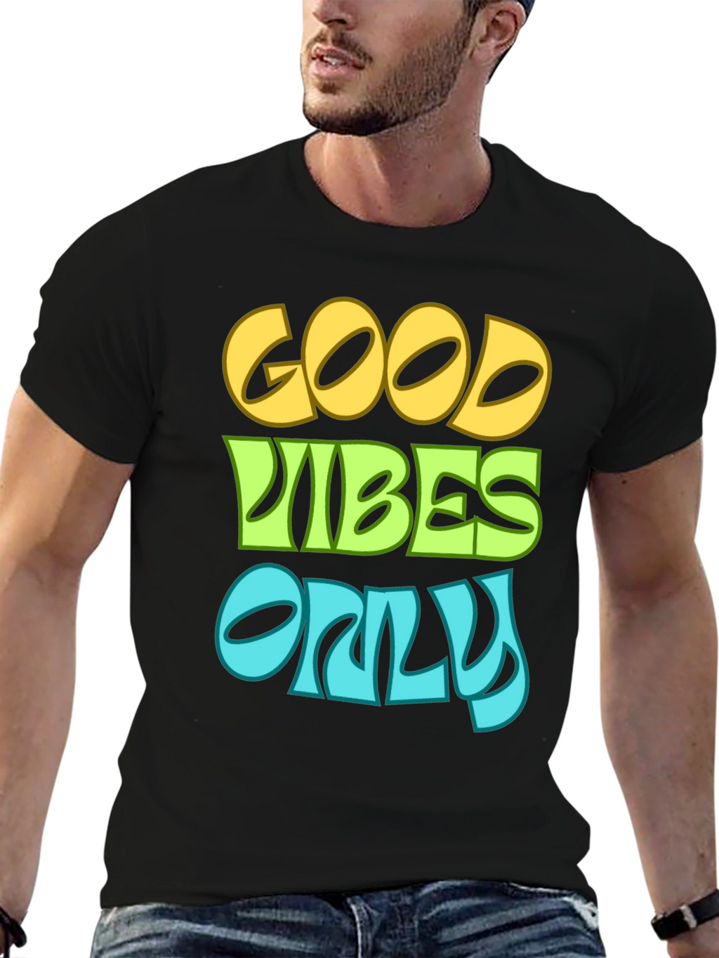 Good Vibes Only Black T-Shirt