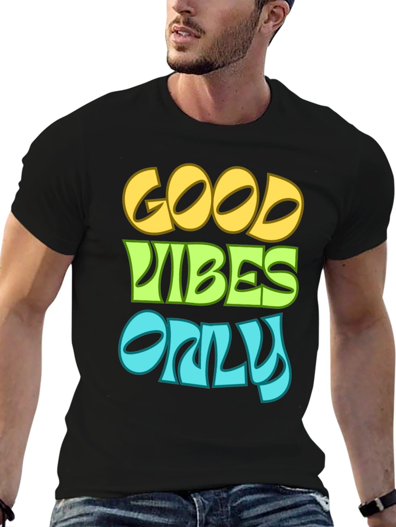 Good Vibes Only Black T-Shirt
