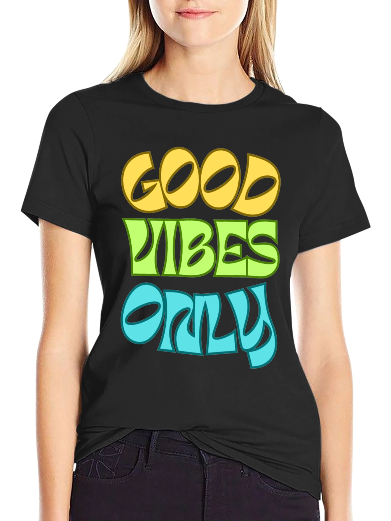 Good Vibes Only Black T-Shirt