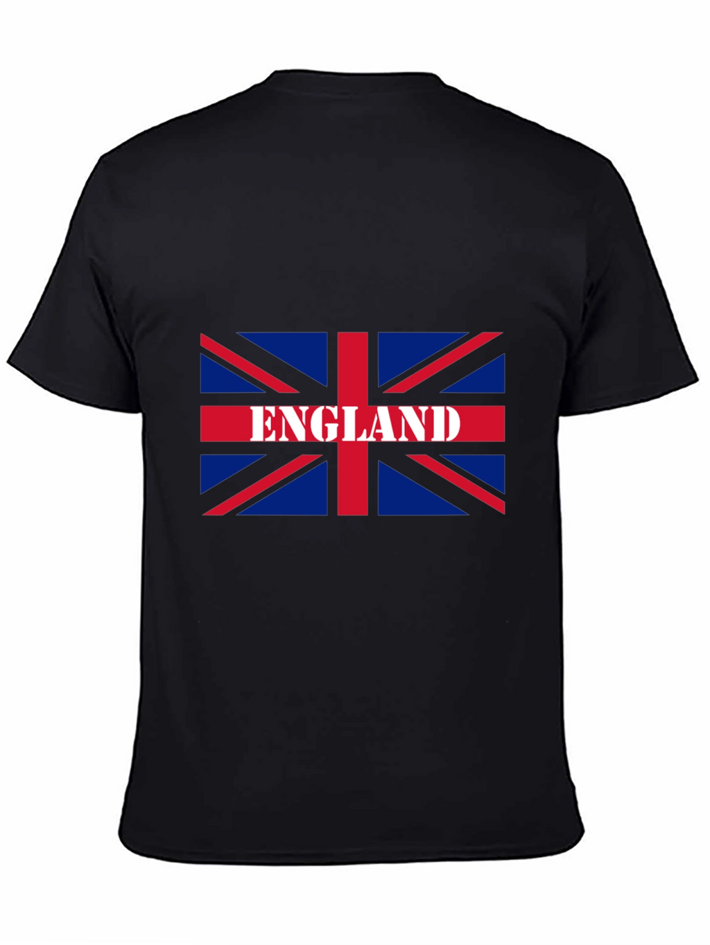 England Flag Graphic T-Shirt - Black