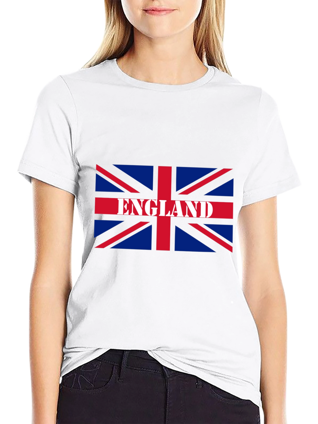 England Flag Graphic T-Shirt - Black