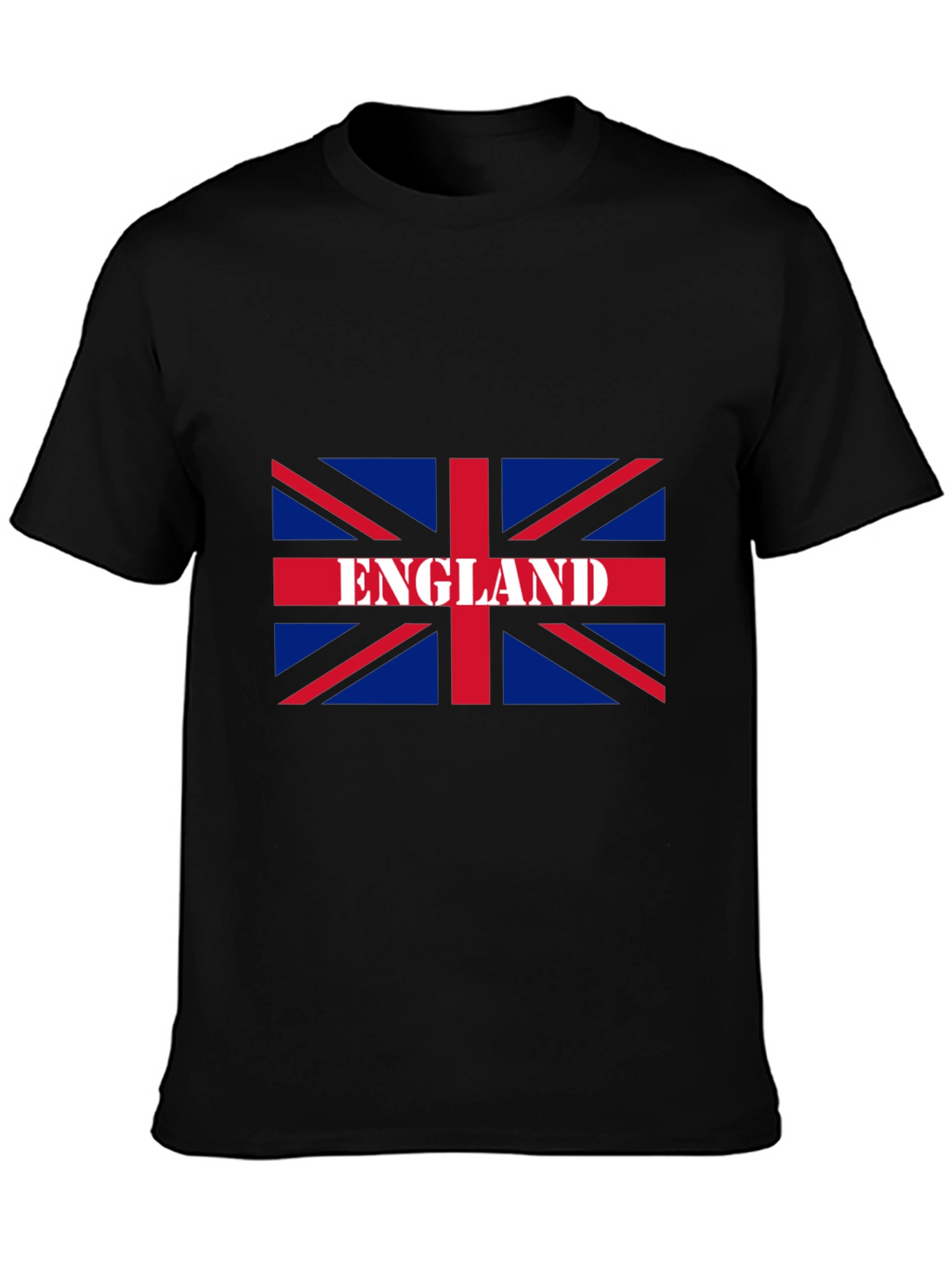 England Flag Graphic T-Shirt - Black