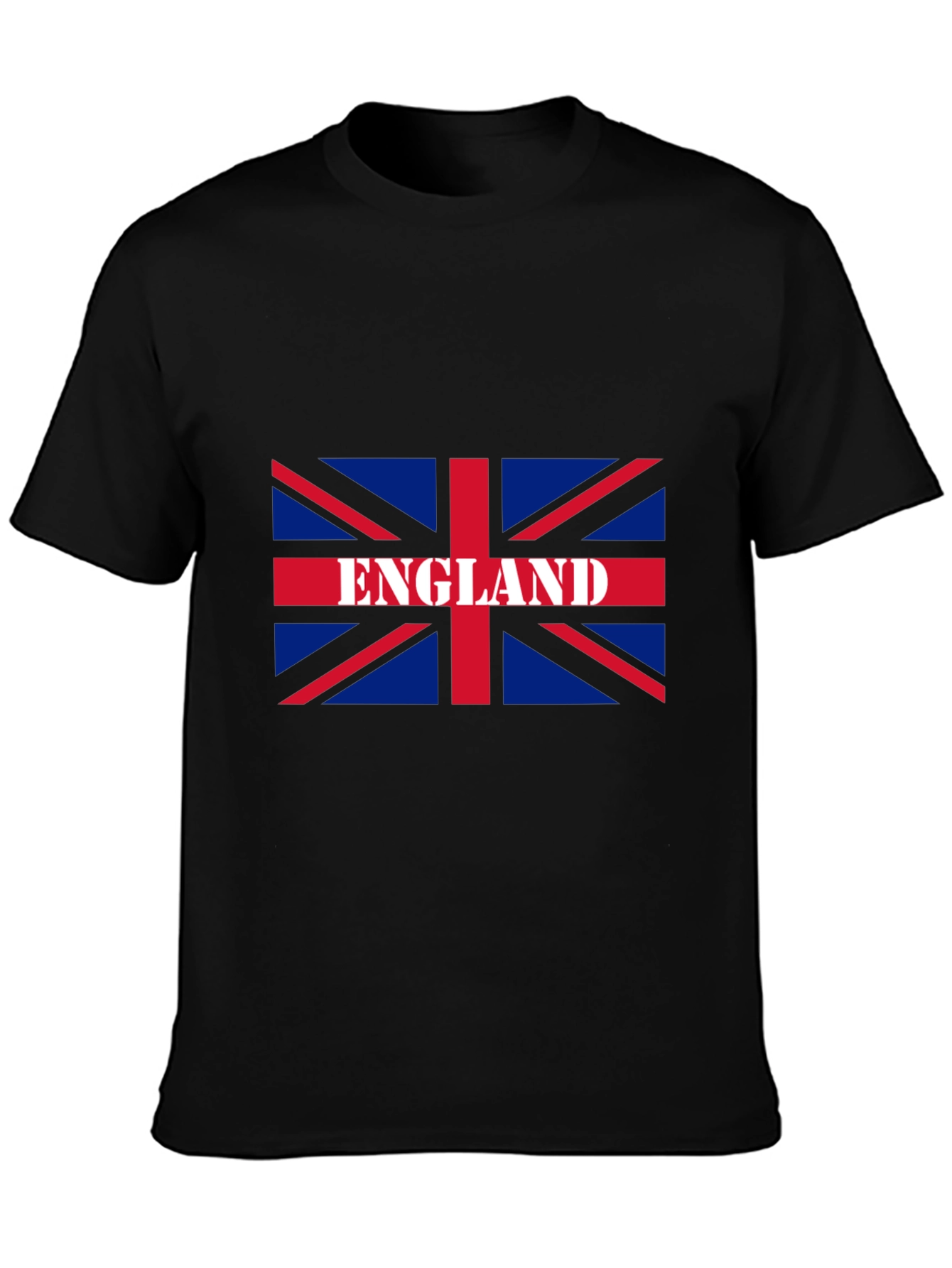 England Flag Graphic T-Shirt - Black