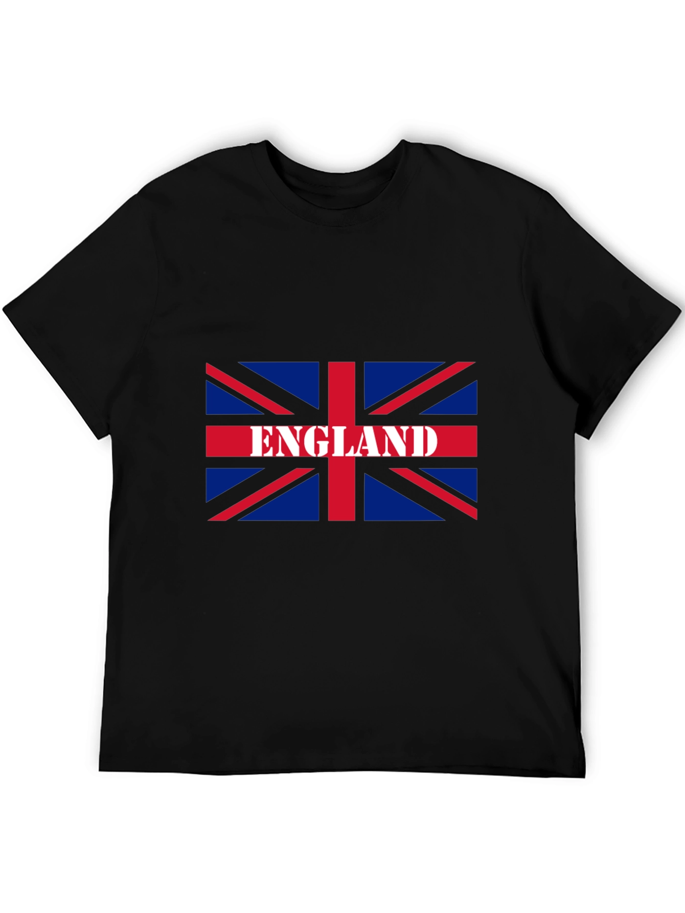 England Flag Graphic T-Shirt - Black