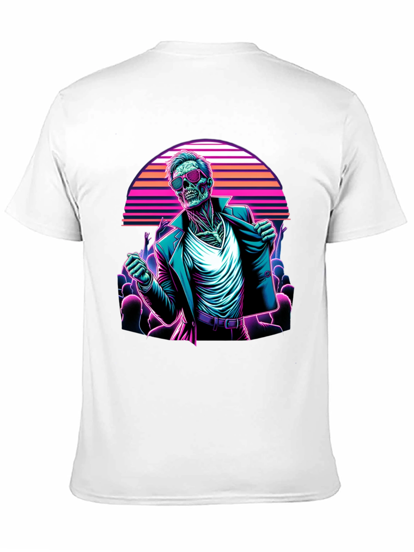 Retro Synthwave Zombie T-Shirt