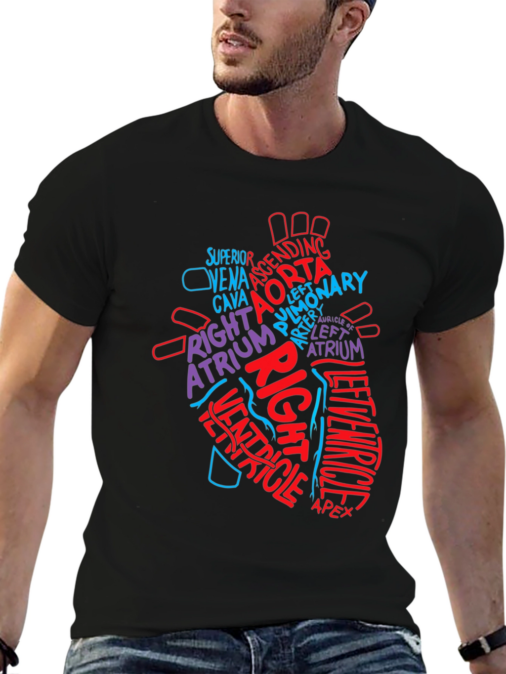 Anatomy Heart T-Shirt - Medical Science Tee