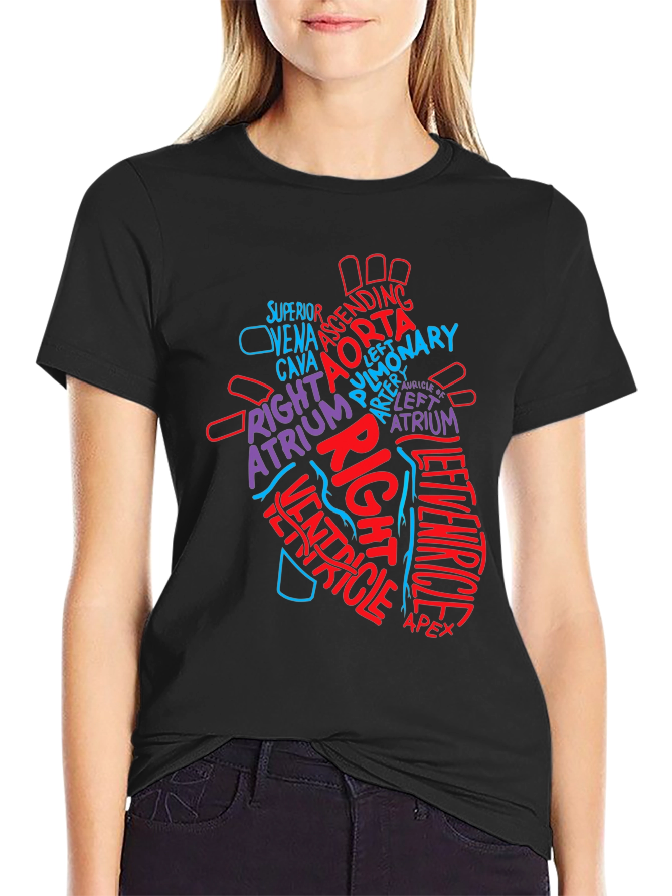 Anatomy Heart T-Shirt - Medical Science Tee