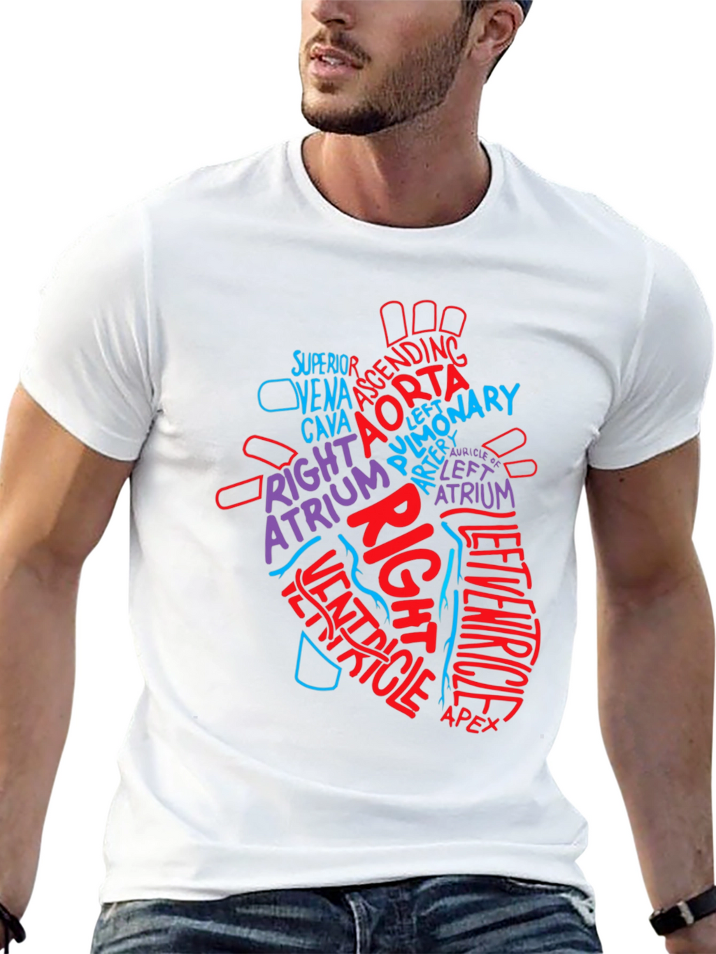 Anatomy Heart T-Shirt - Medical Science Tee