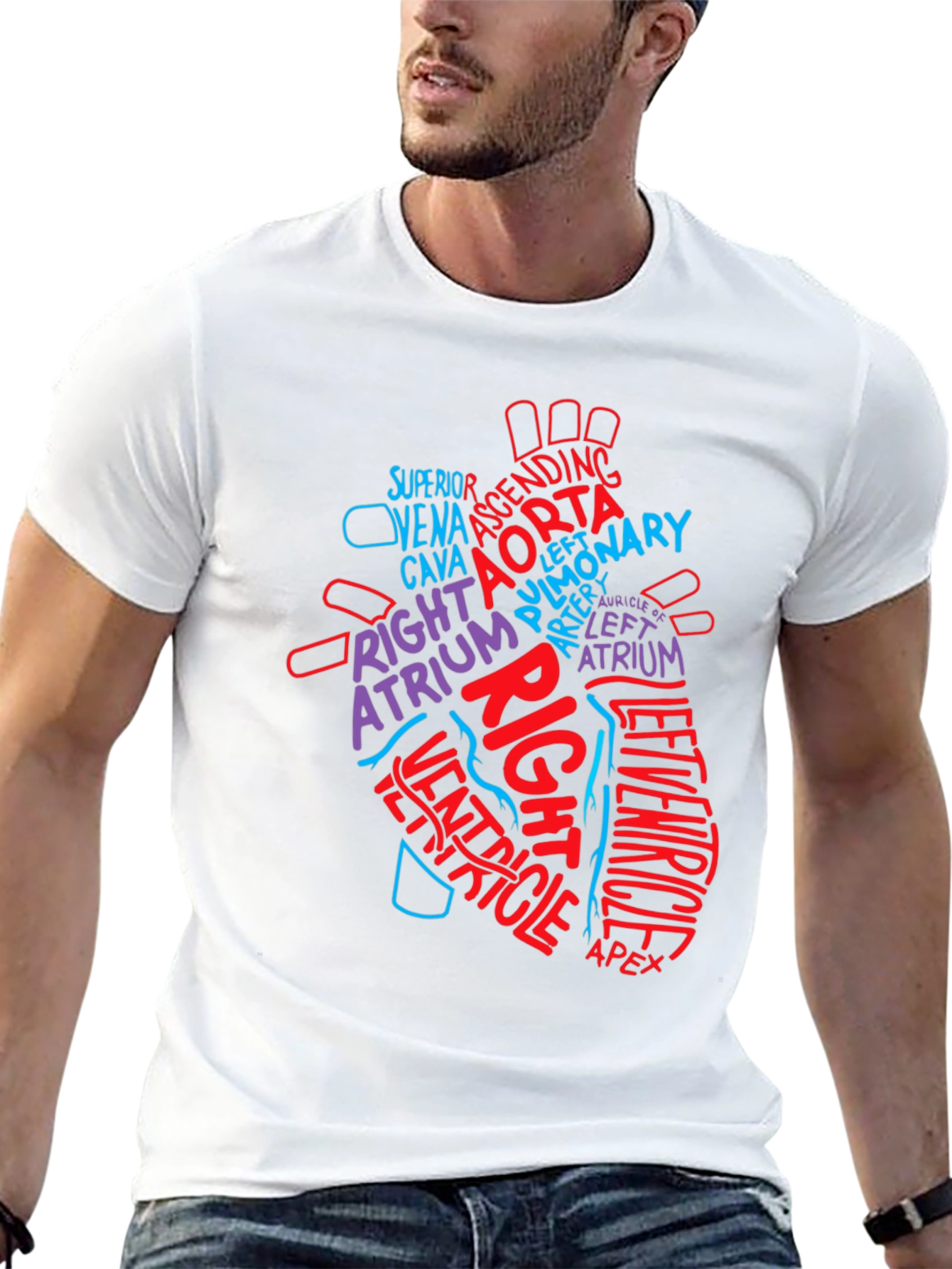 Anatomy Heart T-Shirt - Medical Science Tee