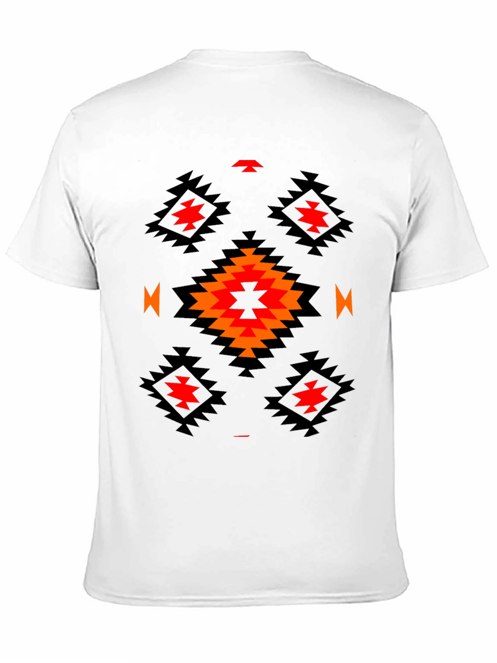 Aztec Tribal Print T-Shirt - Black