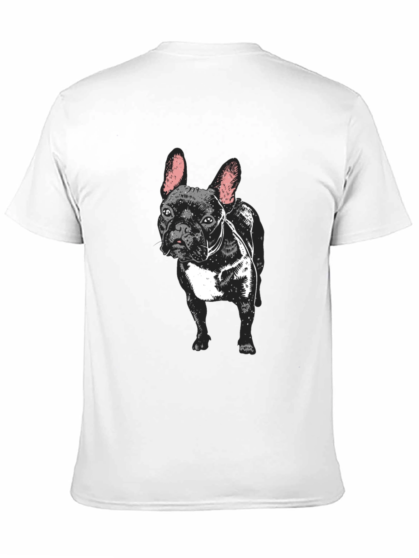 French Bulldog Graphic Tee - Mens Black T-Shirt