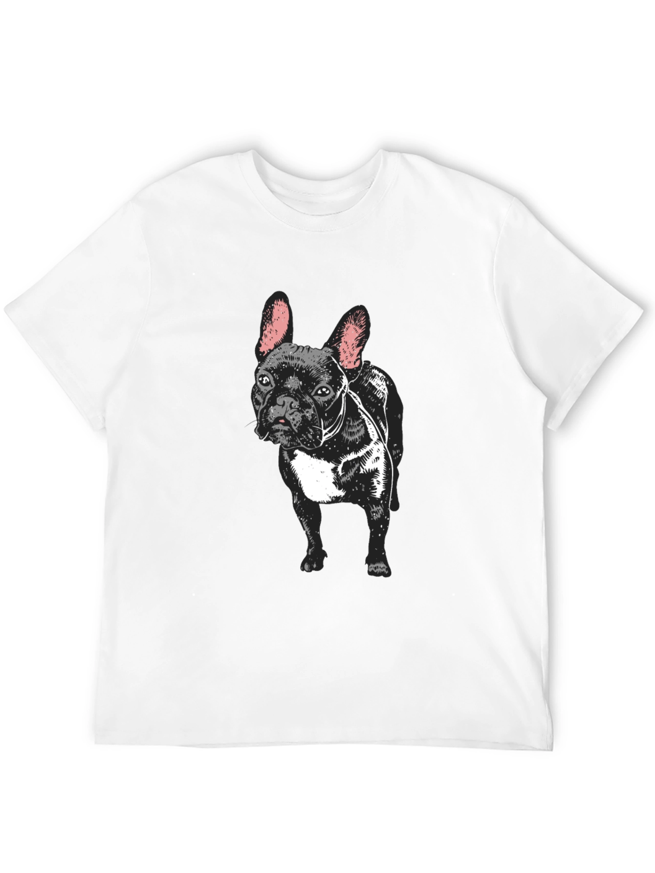 French Bulldog Graphic Tee - Mens Black T-Shirt
