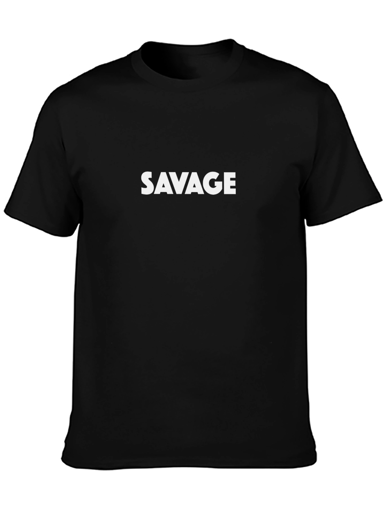 Savage Graphic Tee - Mens Black Cotton T-Shirt