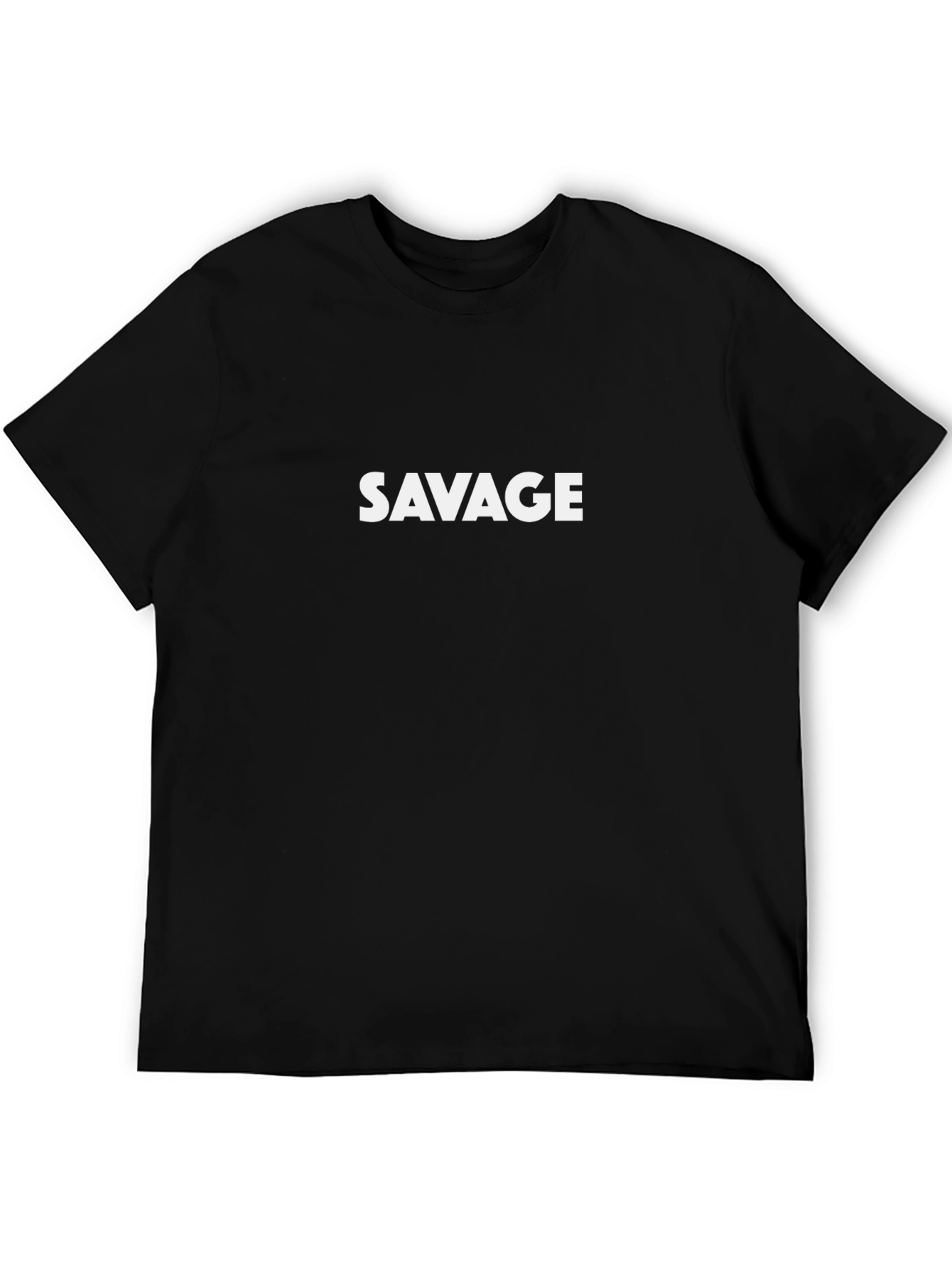Savage Graphic Tee - Mens Black Cotton T-Shirt