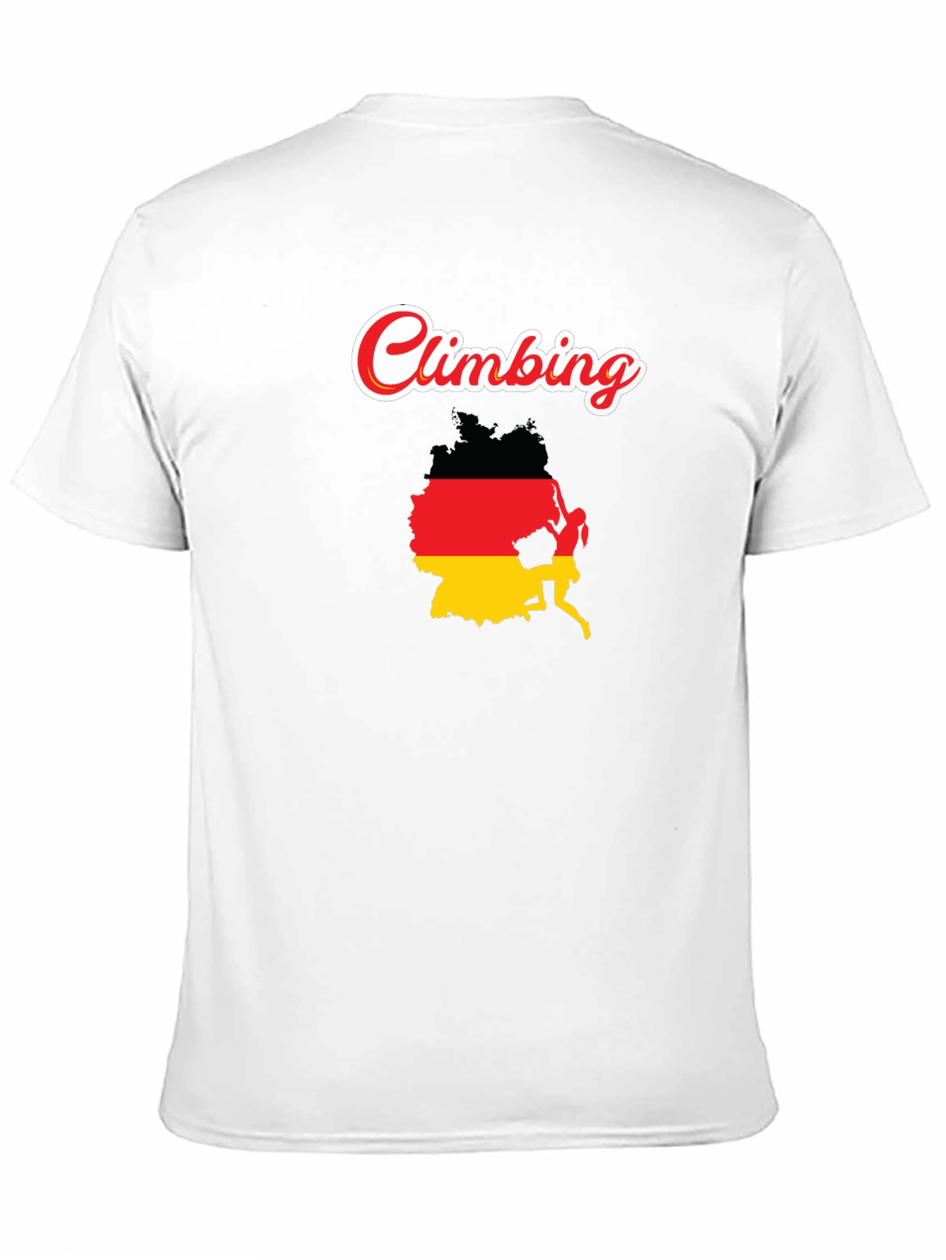 Climbing Germany Flag T-Shirt - Sporty Graphic Tee