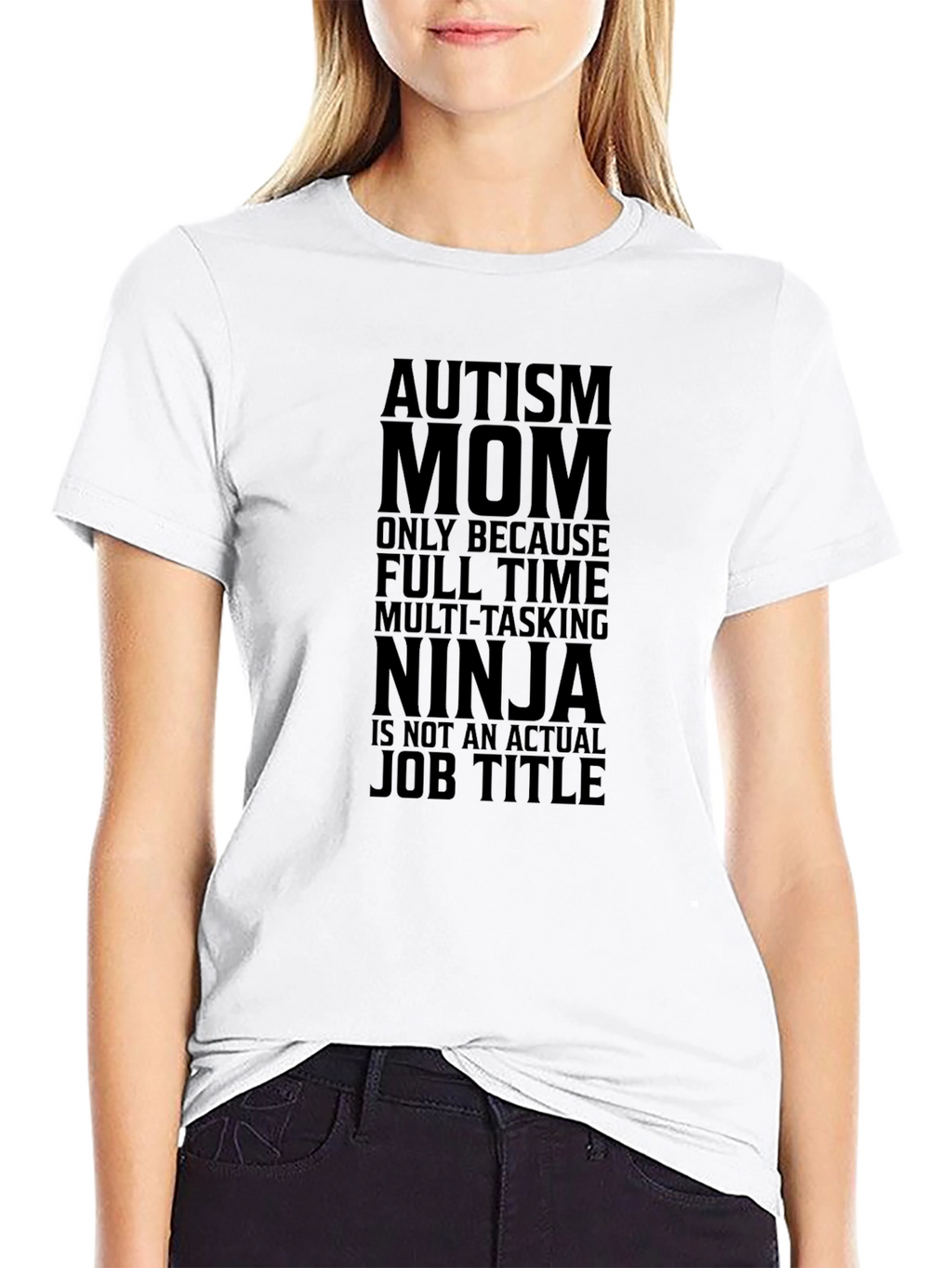 Autism Mom Ninja Graphic Tee - Black