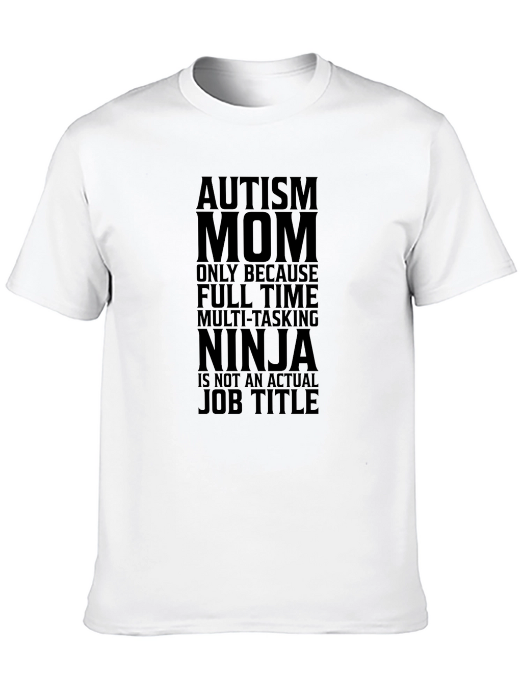 Autism Mom Ninja Graphic Tee - Black