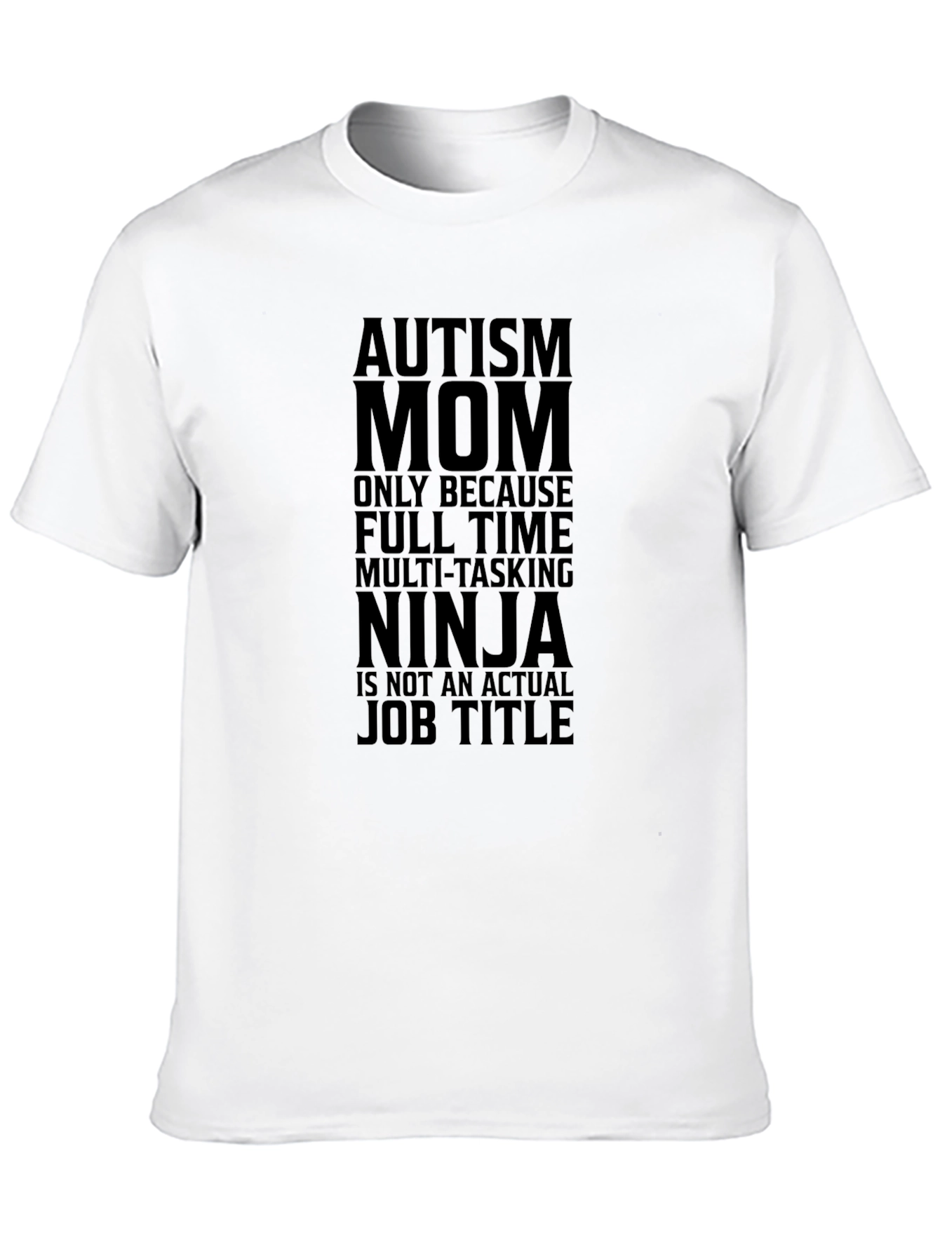 Autism Mom Ninja Graphic Tee - Black