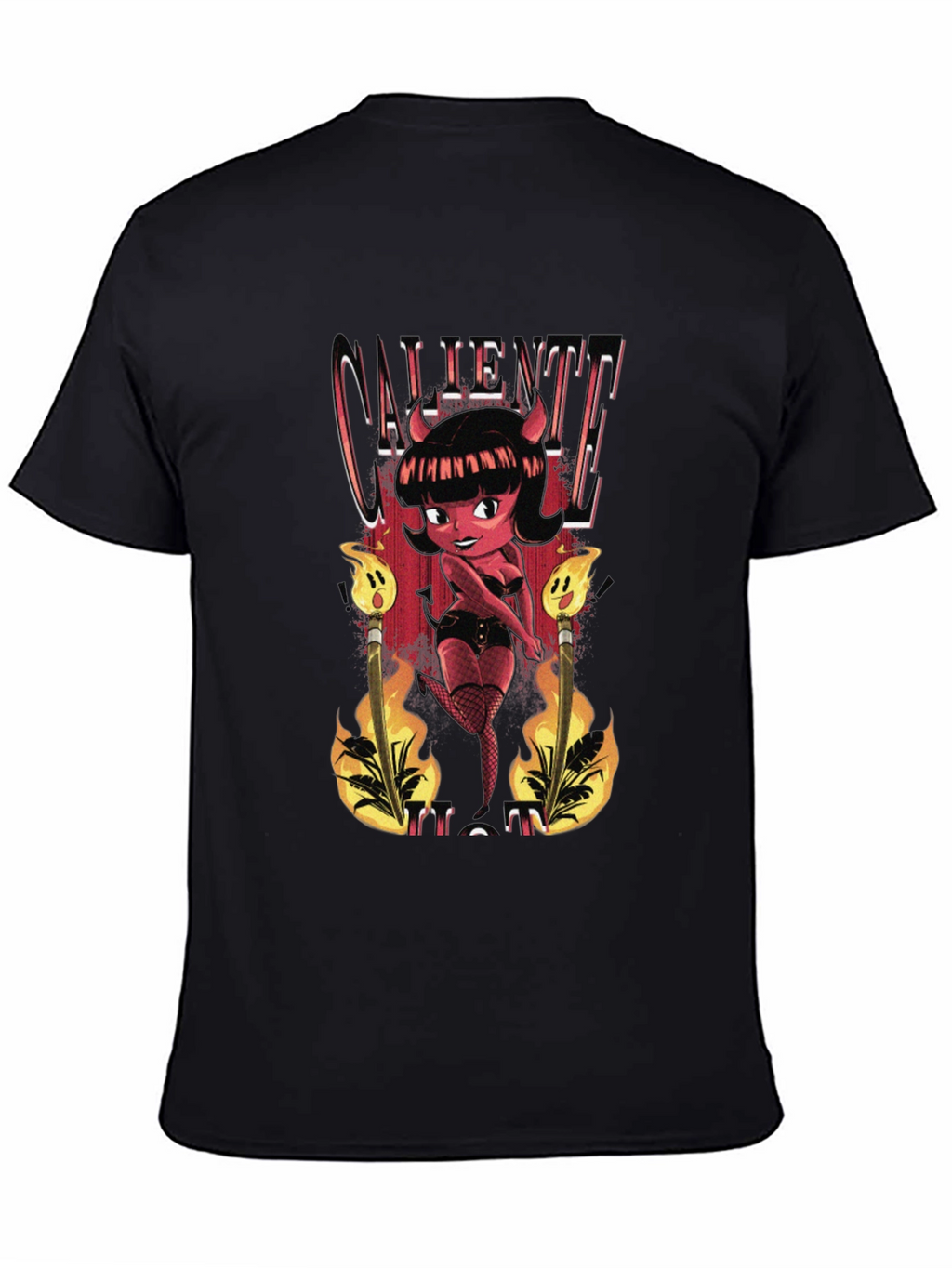 Caliente Devil Girl Graphic T-Shirt