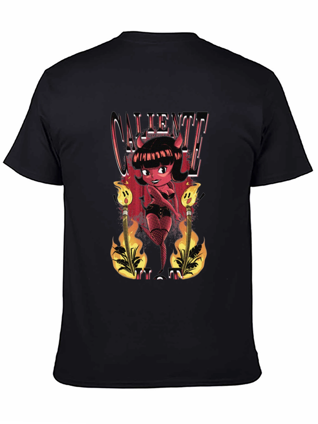 Caliente Devil Girl Graphic T-Shirt